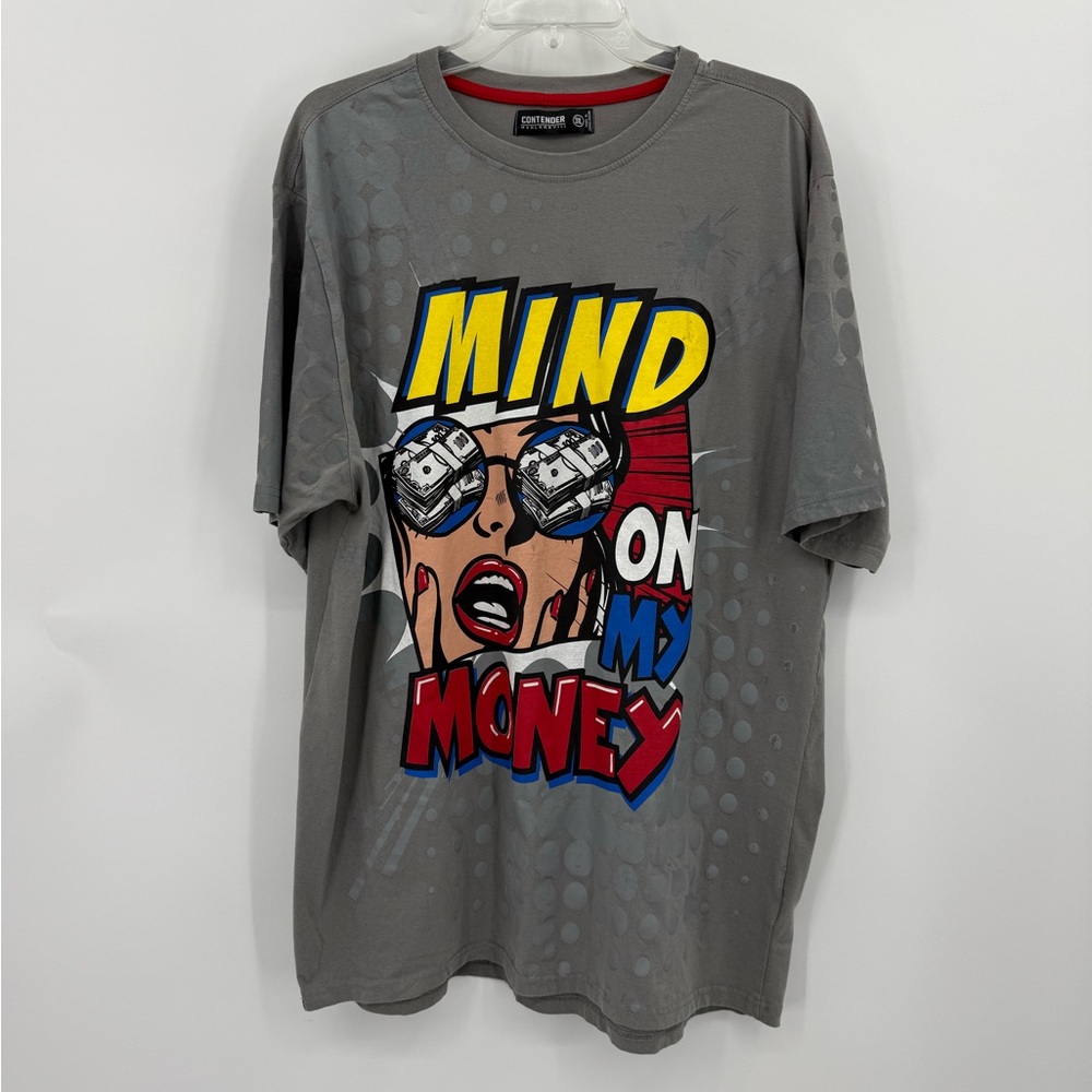 Contender Mind On My Money Graphic T Shirt 3XL
